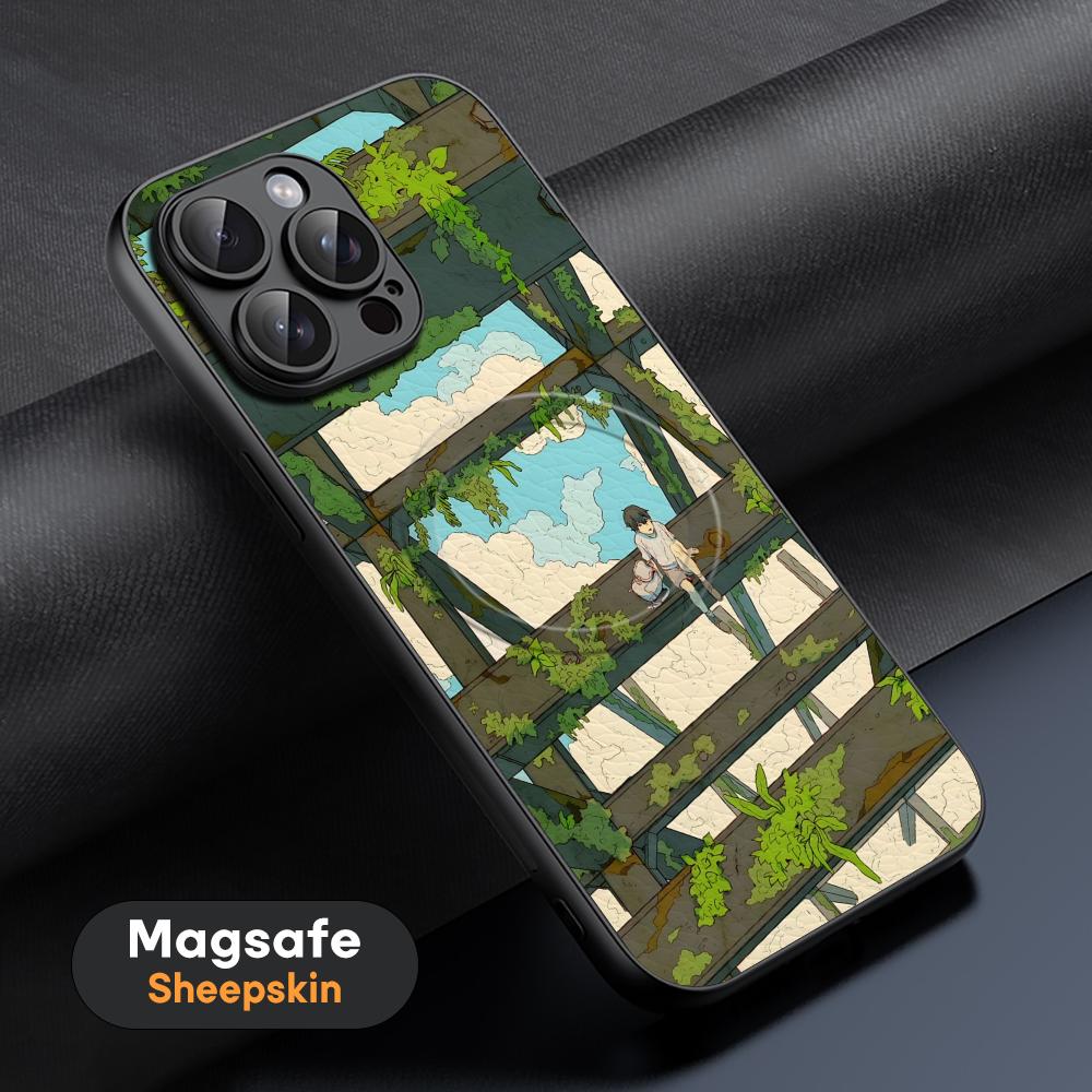Art Lonomycin Style Popular Phone Case For iPhone 17 16 15 14 13 12 11 Plus Pro Max  High-end Luxury Magsafe Sheepskin