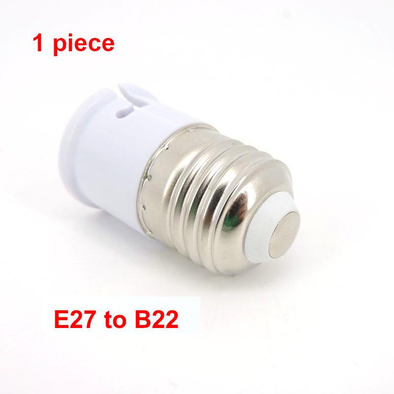 

Цоколь светодиодной лампы Переходник B22 на винт E27 на B22 Держатель адаптера для лампочки Адаптер переменного тока Детали освещения E27 to B22 1pc