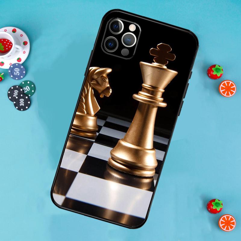 

Chess Phone Case For iPhone 14 16 15 11 12 13 Pro Max 12 13 mini XR 15 16 Plus 16e Cover Funda iPhone 11