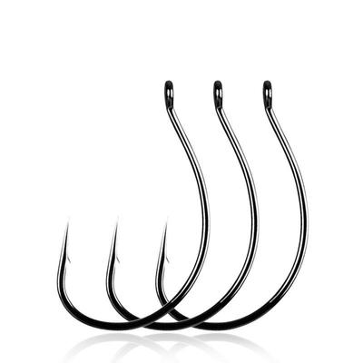 20 τμχ 8003 Wacky Black Nickel Fishing Hook Worm WACKY RIG Lure Soft Bait Fishhook Κεφαλή μολύβδου Άγκιστρα Drop-shot Rig