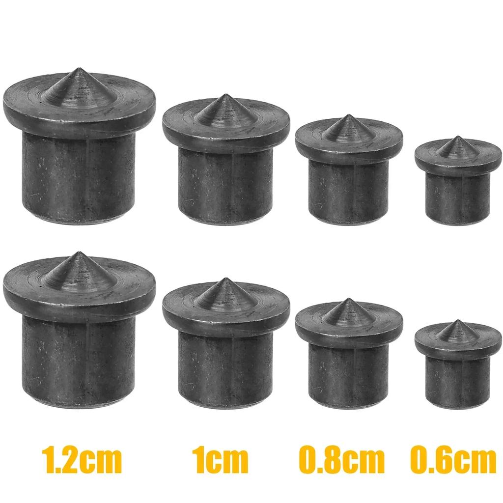 24/8Pcs Dowel Drill Centre Points Pin 6/8/10/12mm Locator Woodworking Tools Dowel Aid Tenon Center Punch Hole Set Transfer Plugs
