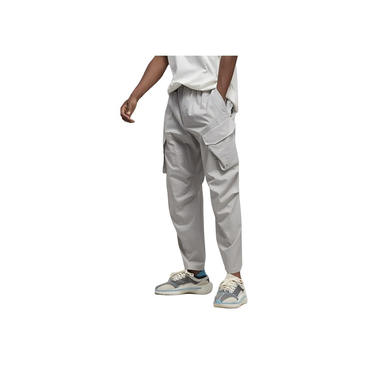 

Y-3 Ripstop Solid Color Elastic Waist Loose Tapered Casual Pants Men pants Gray HZ8818 M