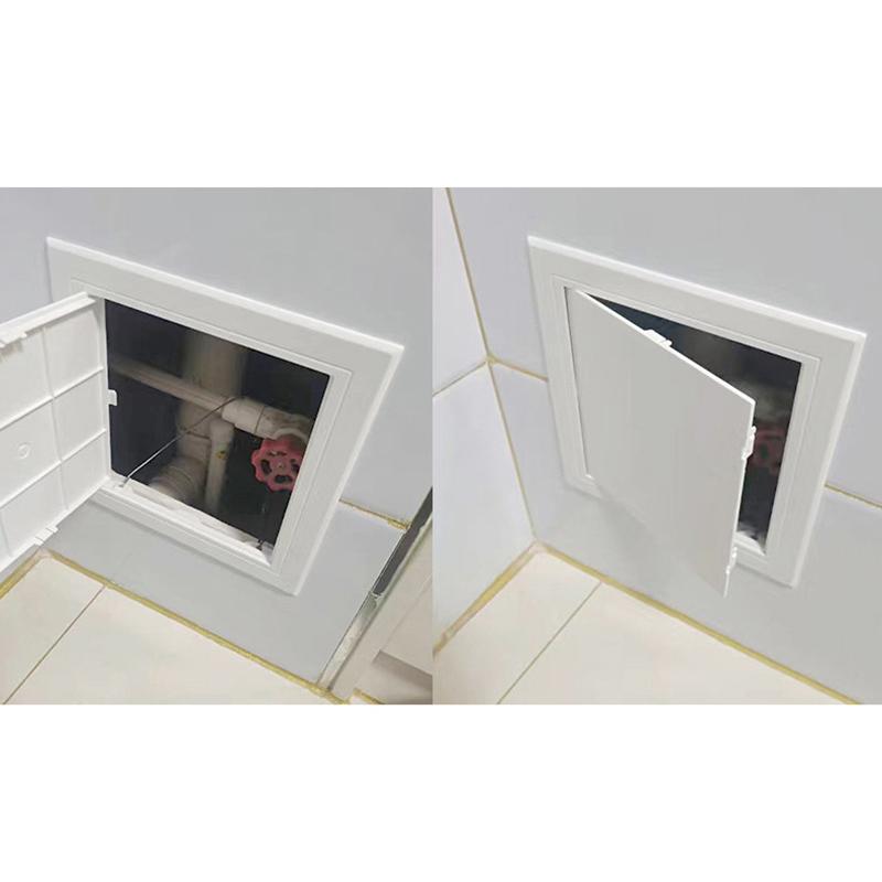 1Pc Access Panel Inspection Hole Pvc Access Doors Wall Ceiling White Hatch Cover Universal Plastic Push-Type Inspection Port