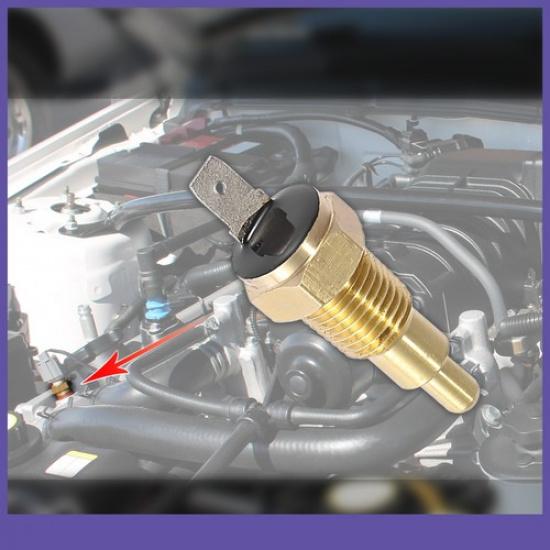 ONE Car Radiator Fan Thermo Sensor Switch 14" NPT 210 Degree on 195 Degree Off