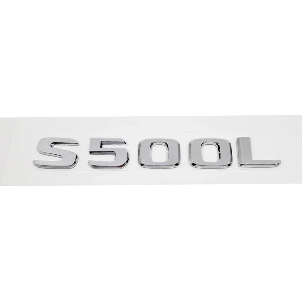 CXAFM1 ABS S500 S500L S600 S600L Trunk Rear Logo Badge Emblem Sticker For Mercedes Benz S Class W126 W140 W220 W221 W222 C217