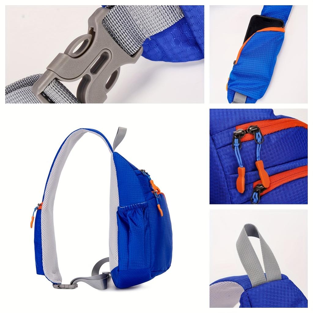 Messenger Bag, Lightweight And Foldable, Sports Chest Bag, Unisex Shoulder Bag, Crossbody Bag, Chest Pack, Casual Sports Bag, Water Bag