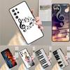 Piano Keys Music TPU Phone Case For Samsung Galaxy Note 10 Pro S26 S25 S24 S23 S22 Ultra Plus S21 FE S20 Shockproof Cover