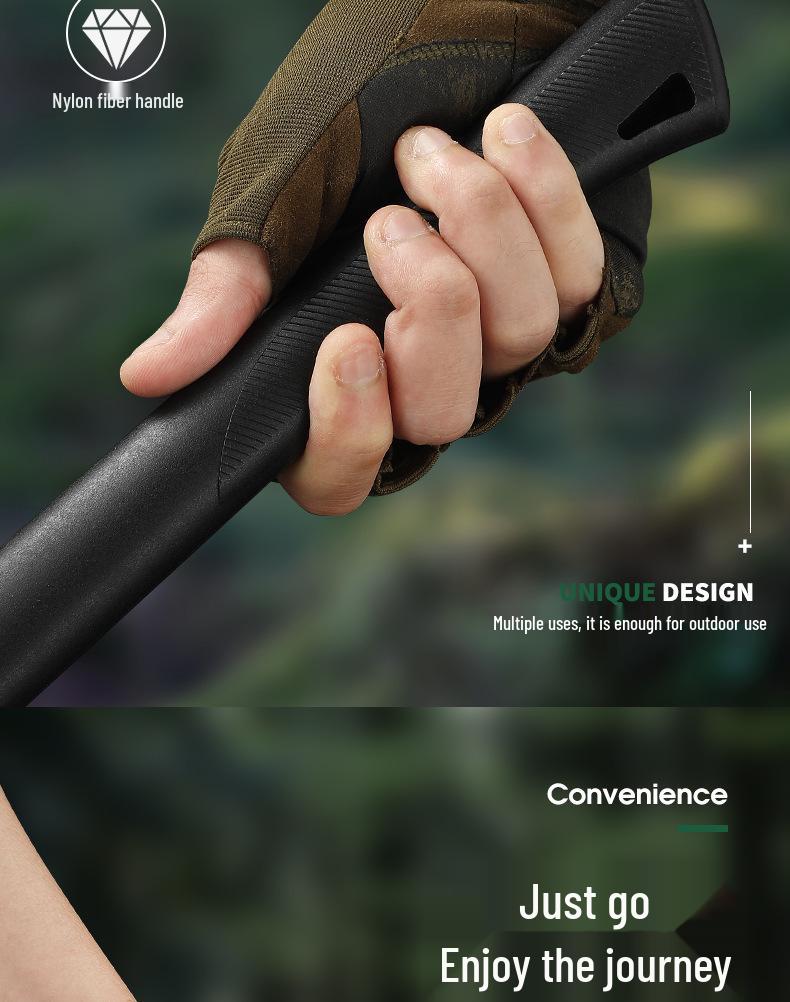 Axe Outdoors Camping & Tactical Multifunctional Axe for Woodworking, Chopping, and Firefighting