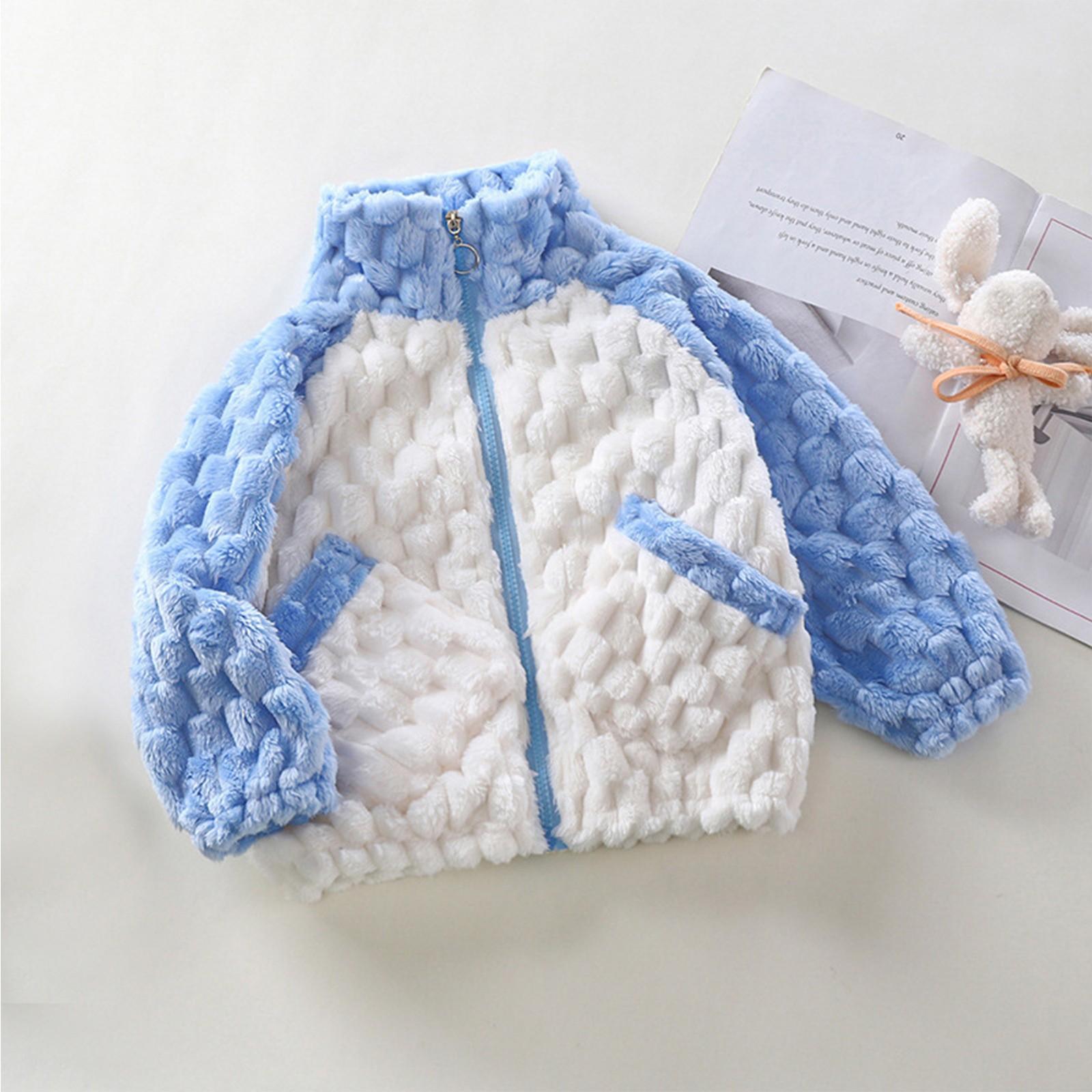 

Малыши Дети Девочки Мальчики Принт Мультфильм Свитер Вязаный Теплый Кардиган Куртка Топы 100 небесно-голубой