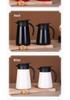New Simple 304 Stainless Steel Coffee Thermos Flask with Portable Handle, Large Capacity, and Duckbill Spout