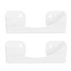 Hat Racks Holder Compact Hat Organizer for Baseball Caps Wall Installation 20 Hat Capacity White 2pcs
