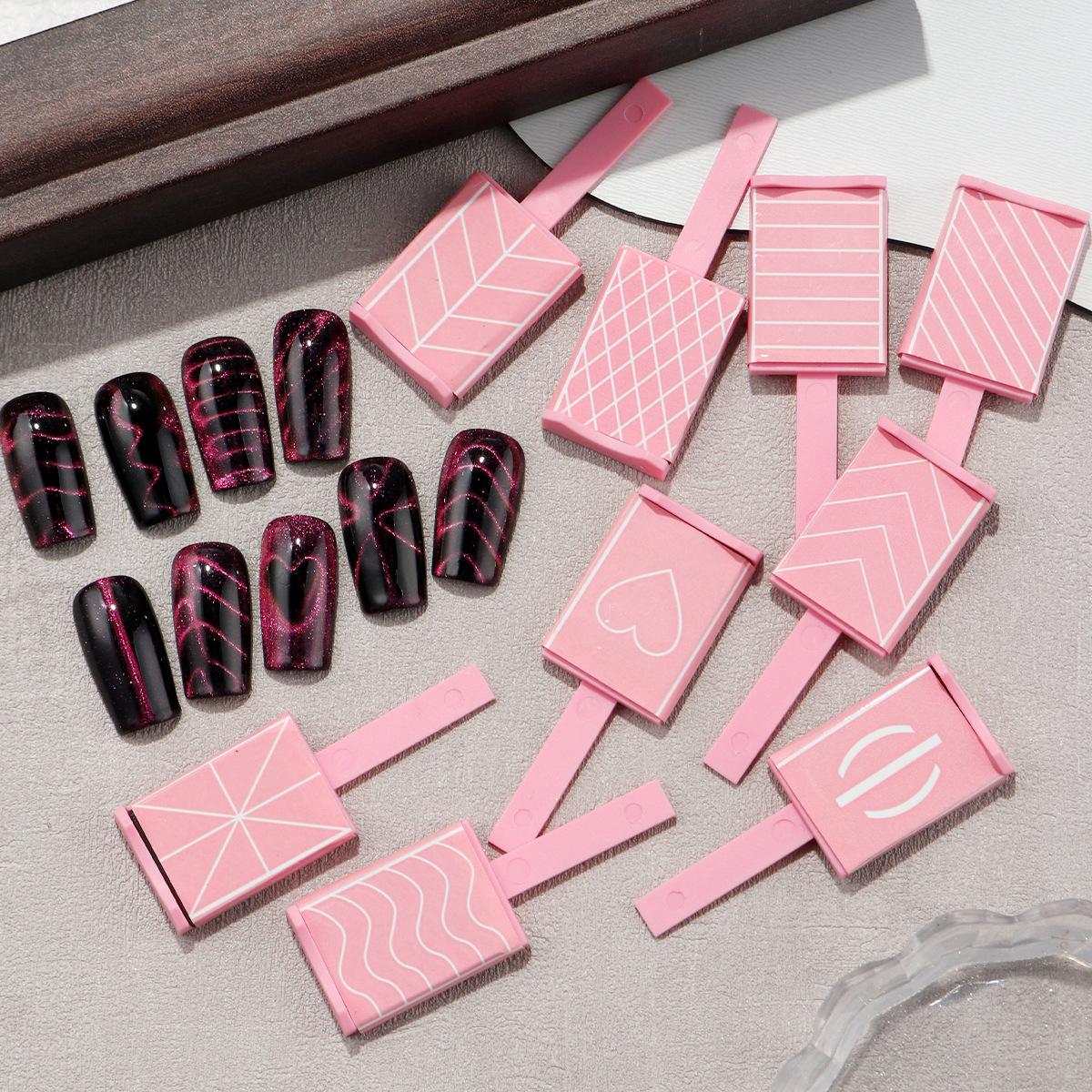 

Nail art fancy cat s eye magnet love line pattern magnet tool set