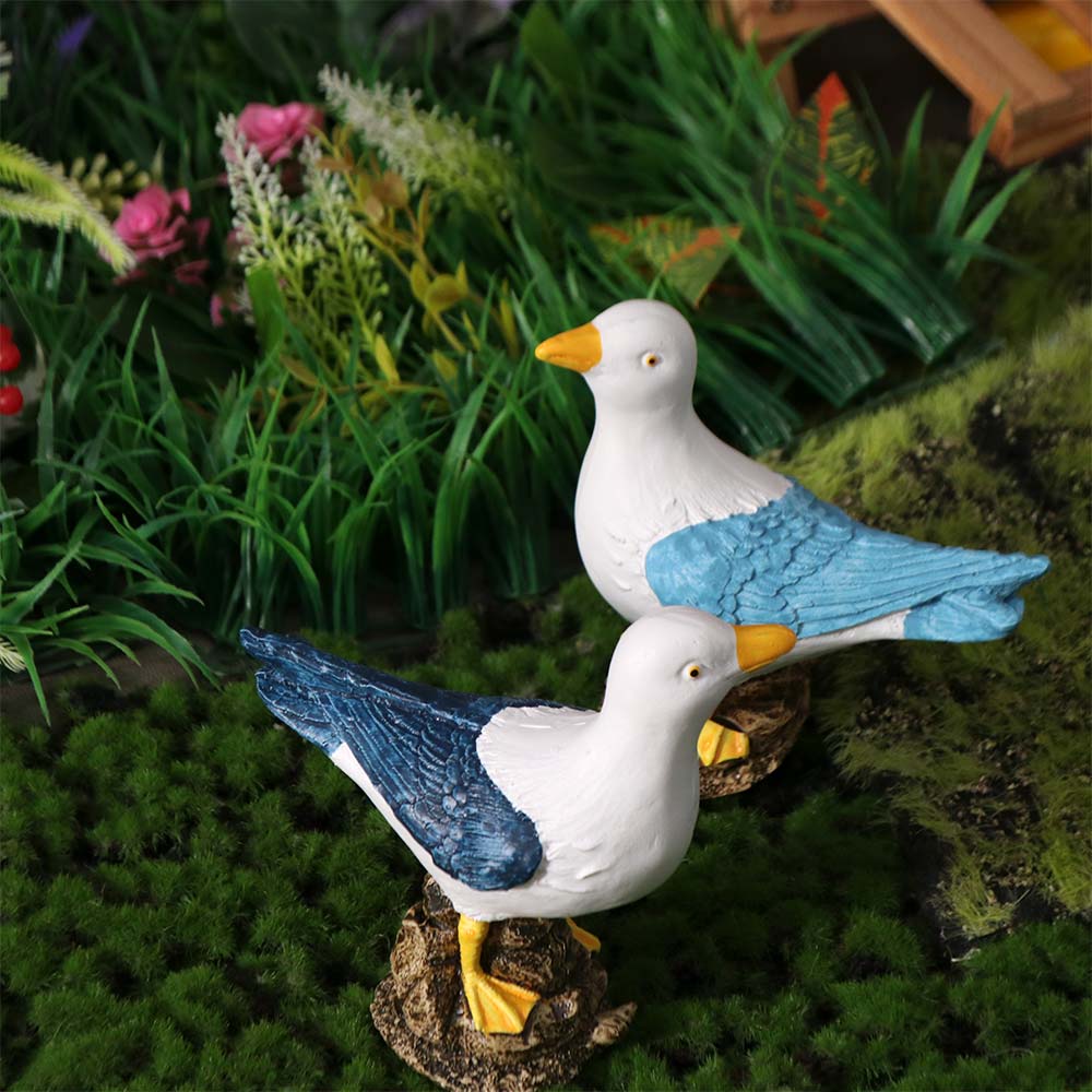 Waterproof Seabird Ornament Handmade Small Seagull Model Seagull Model Ornament  Home Decor