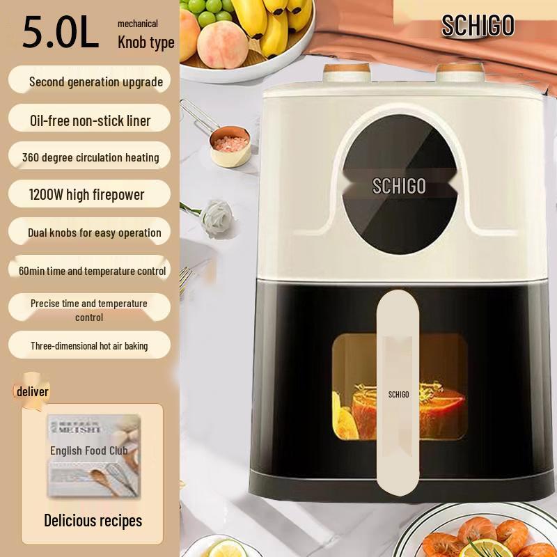 Large Capacity Drawer Air Fryer with Smart Safety Protection
