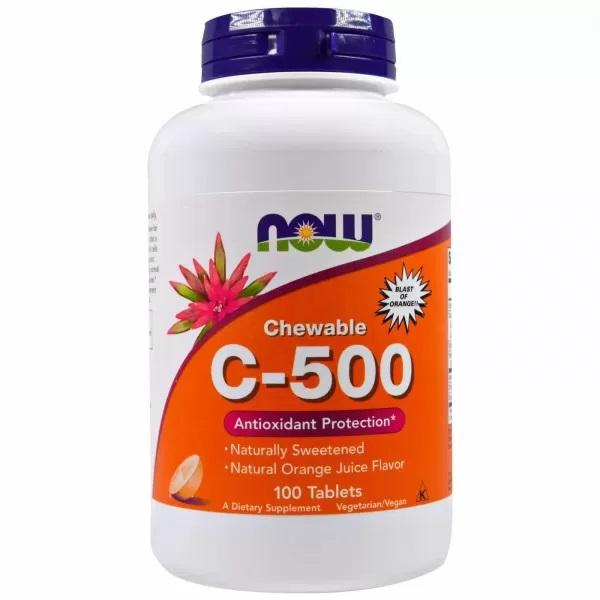 Now Foods - Vitamin C-500,  100 TABS