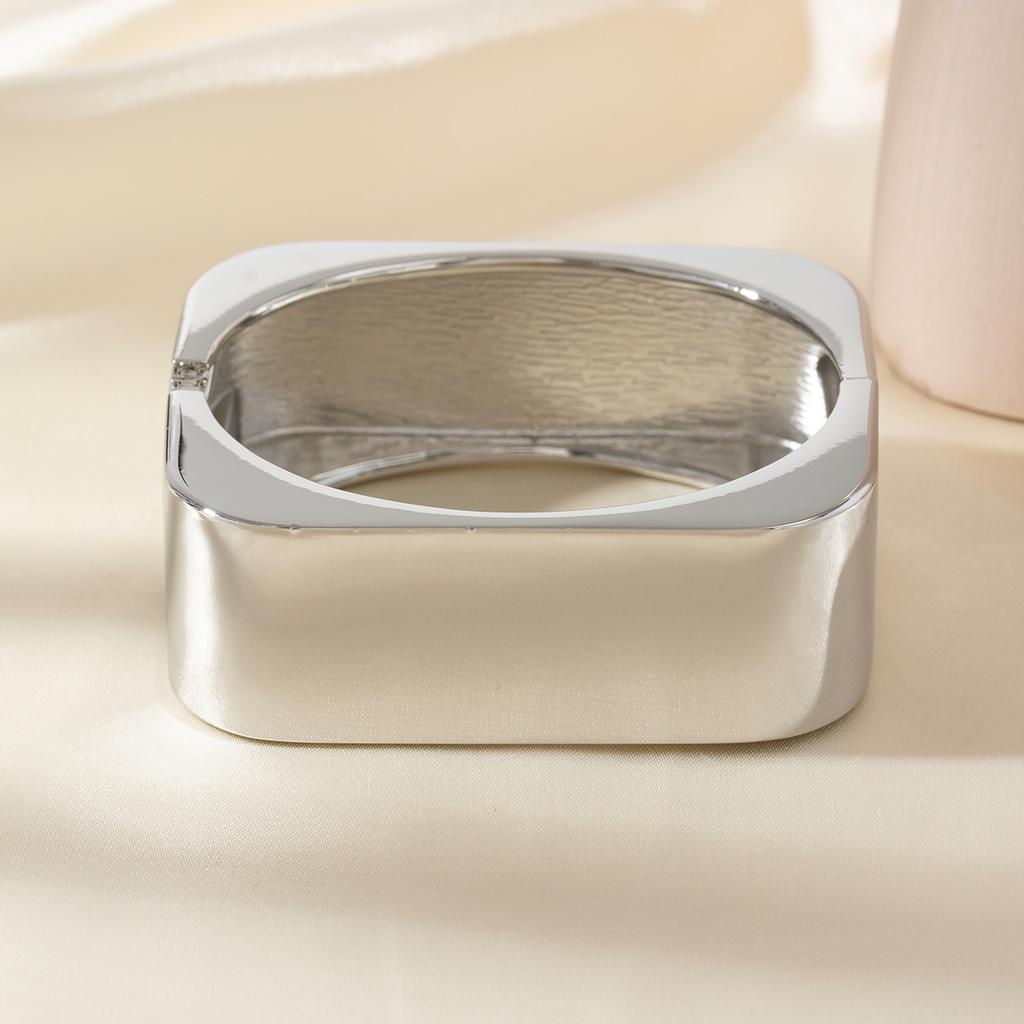 DIEZI Hip Hop Punk Glänzend Matt Heavy Metal Geometrisch Quadrat Armreifen Mode Breite Manschette Armreifen Armbänder Für Damen Herren Schmuck