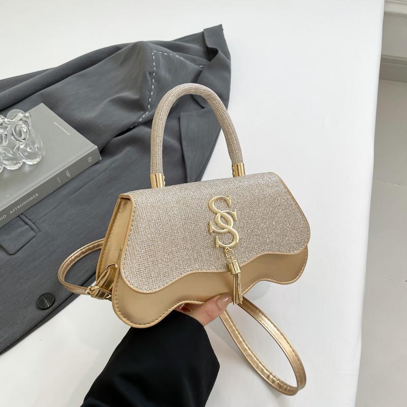 Simple Autumn New Fashion Trend Retro Underarm Small Square Bag Shoulder Messenger Bag Solid Color Women's Bag