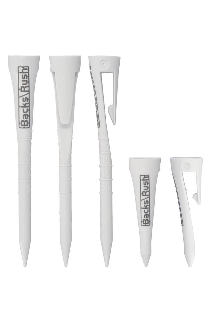 Slim Golf Height with Graduations and Flexible Clamp 3 Long Tees and 2 Short Tees Made In Conforms To Golf Bass Rush Perfect for Scorecard and More