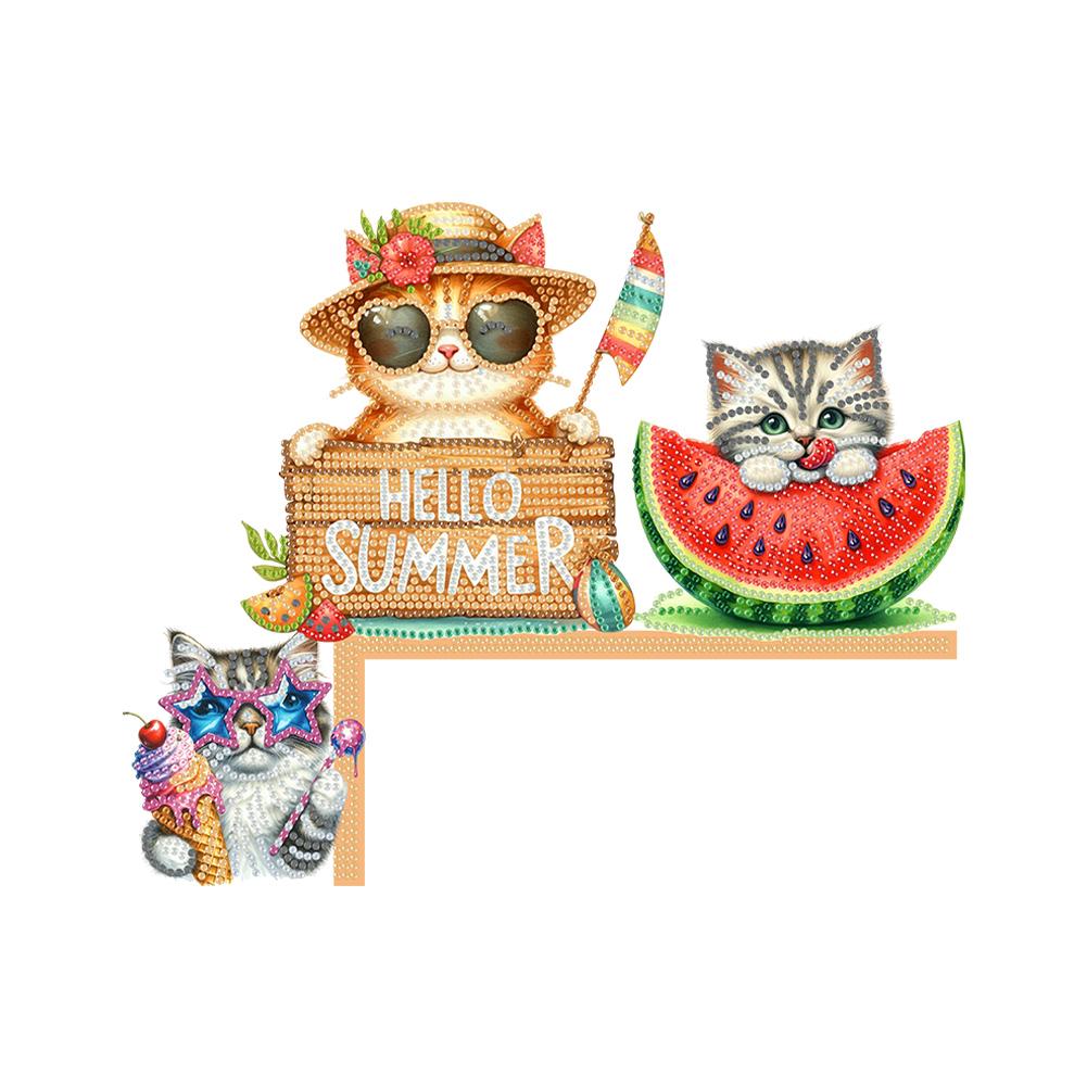 Schmetterlingsmädchen Blumen Diamantmalerei Tür Eckschild Strass Türrahmen Dekor 5D DIY Holz Tür Aufsatz für Partygeschenke