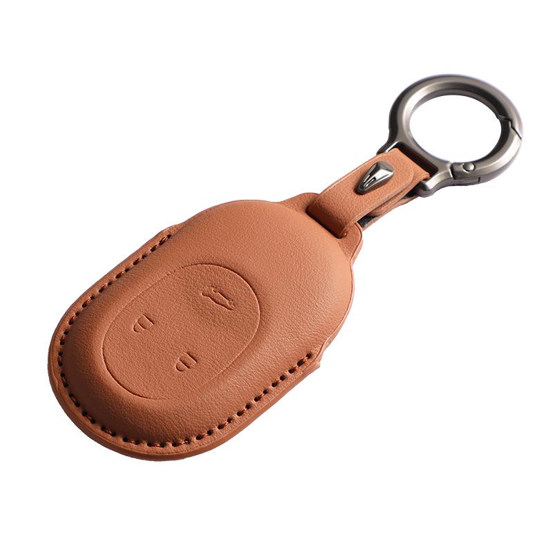 NIO ES6/EC6/ET5/ES8/ET7/ES7/EC7 Brown Key Cover and Buckle (2023 Model)