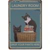 Metal Poster Wall Art, Retro Rustic Tin Sign for Kitchen Decor 8x12 Inch
