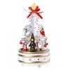 Christmas Carousel Rotating Wooden Music Box Wooden Children Gifts Musicbox  Festive Holiday Decor
