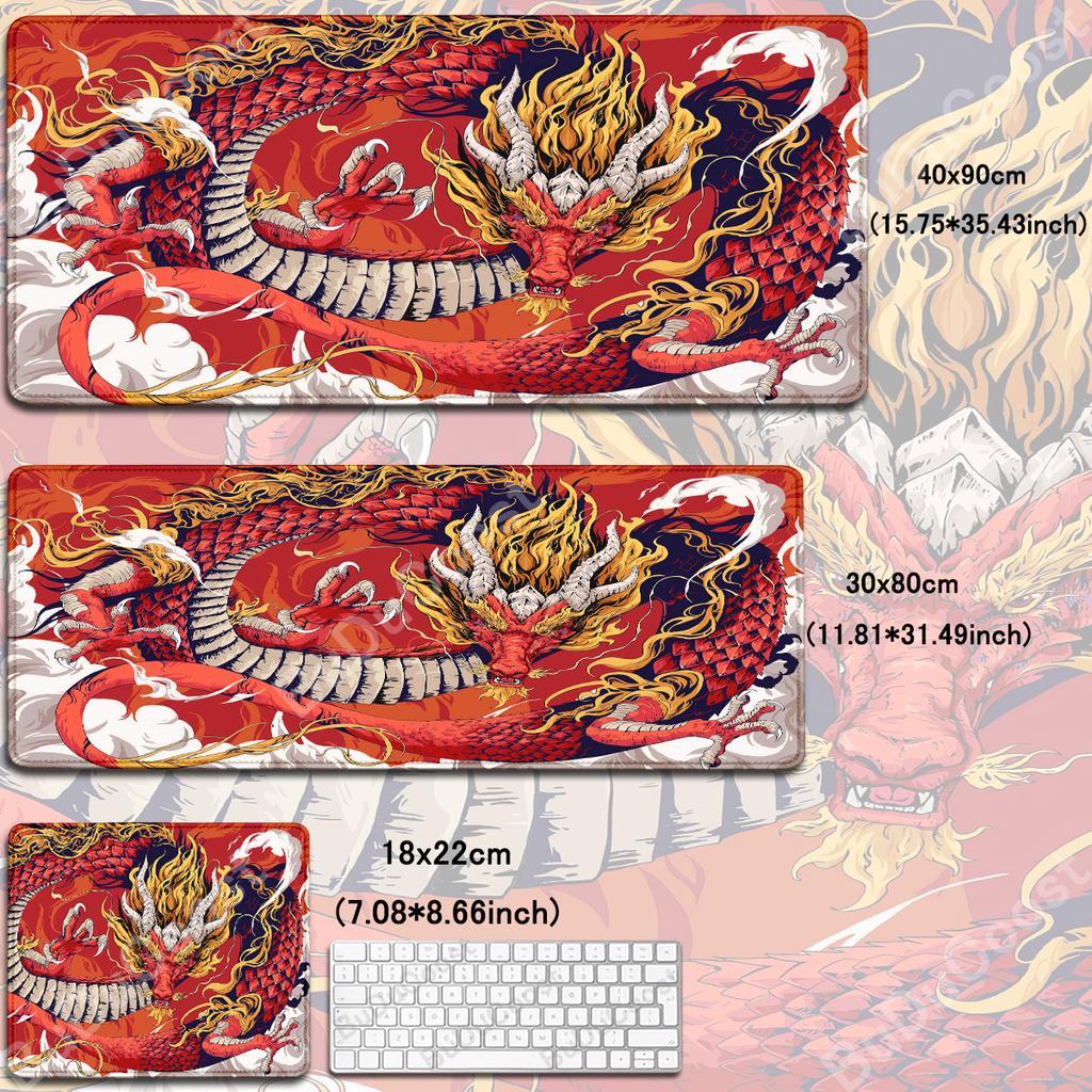 Xxl Gamer Laptop Desk Mat Large Mouse Pad Japanese Dragon Gaming Accessories HD Print Office Computer Antislip Keyboard Mousepad