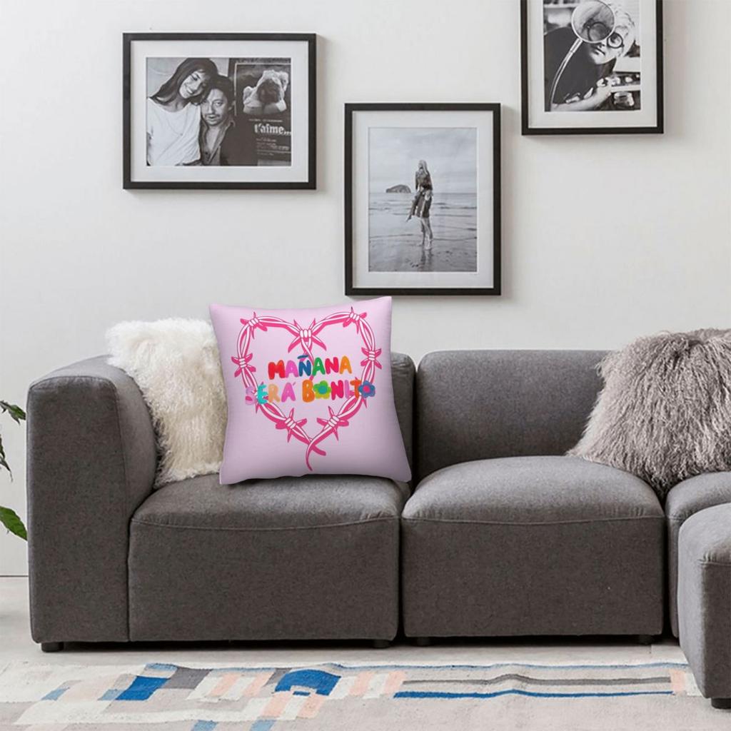 Manana Sera Bonito Sirenit Karol G Pillowcase Printed Polyester Cushion Cover Decor Throw Pillow Case Cover Bedroom Dropshipping