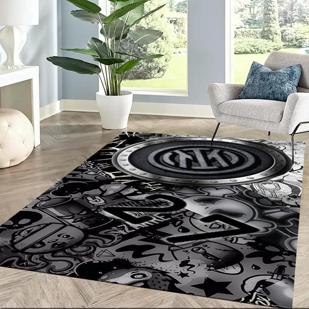 Inter Milan Area Rug Design For Foyer Outdoor Game Room Study Room Antislip Rug Anime Office Decor Birthdaychristmas Gift