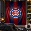 Wall Hanging Tapestry Chicago Cubs Print Cloth for Living Room Bedroom Home Decor