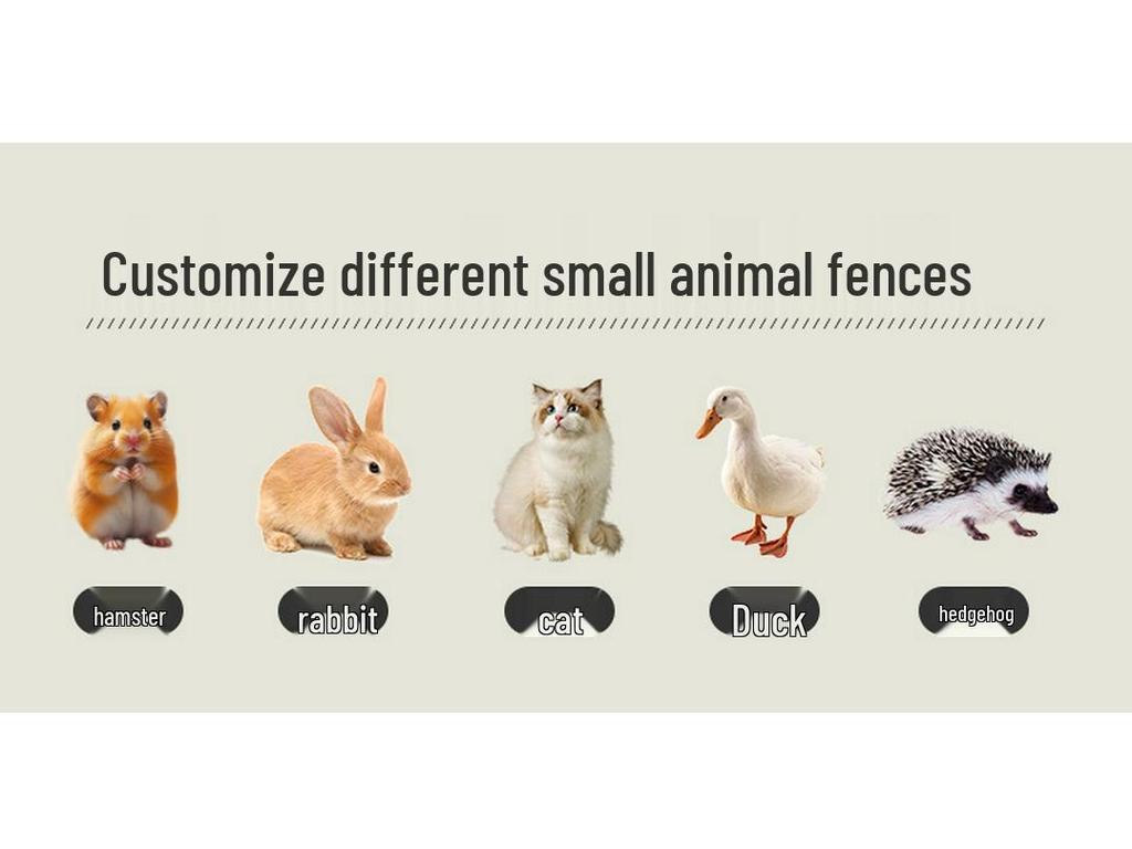 Portable Pet Fence: DIY Indoor/Outdoor, Free-Combining Small Animal Yard Cage.