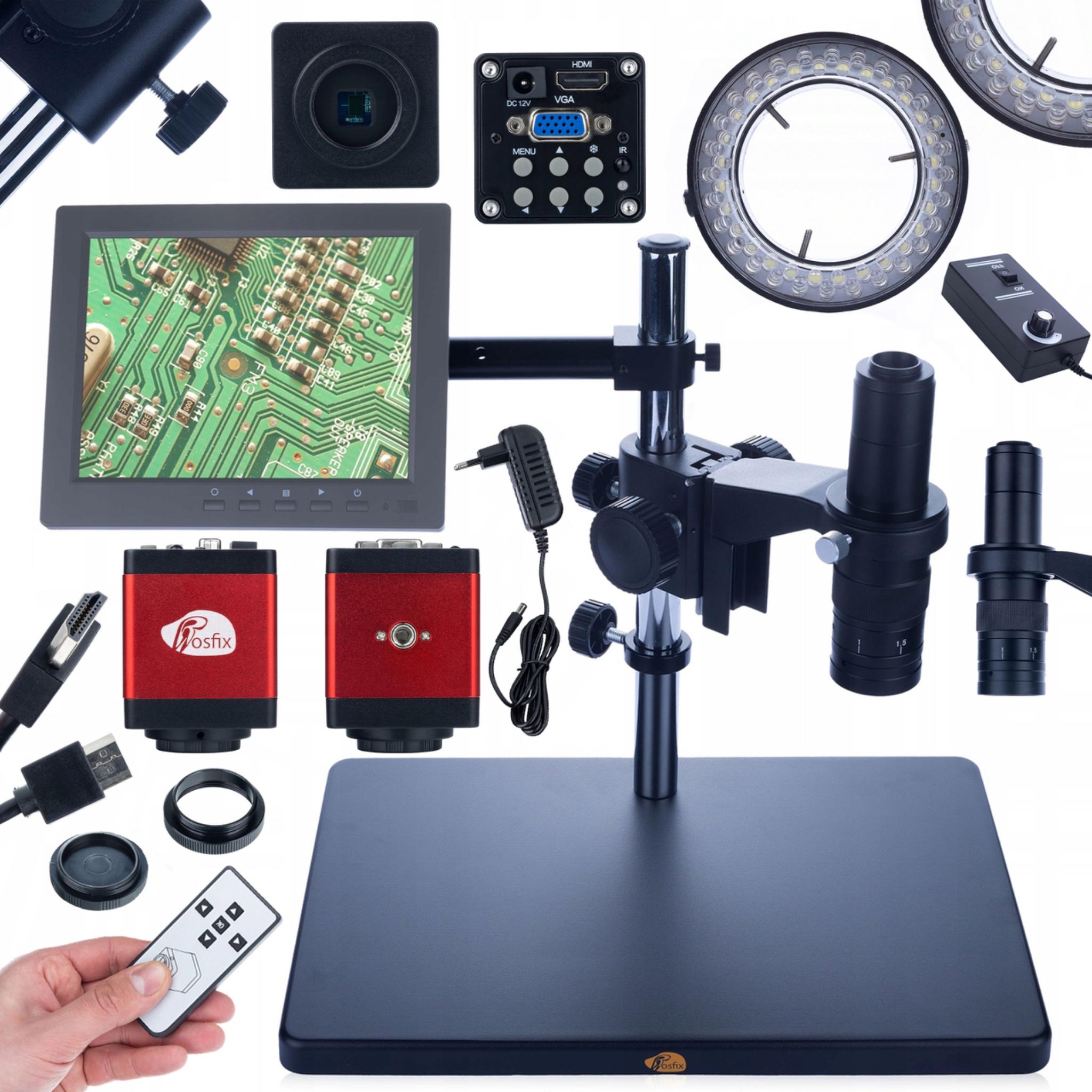 Rosfix Zestaw Mikroskop Cyfrowy Earth Pro MCEP-0.5X – Wysoka Jakość Optyki | Zoom 7x-45x | Regulowany Oświetlacz 56xLED i Kamera Draco RED PRO