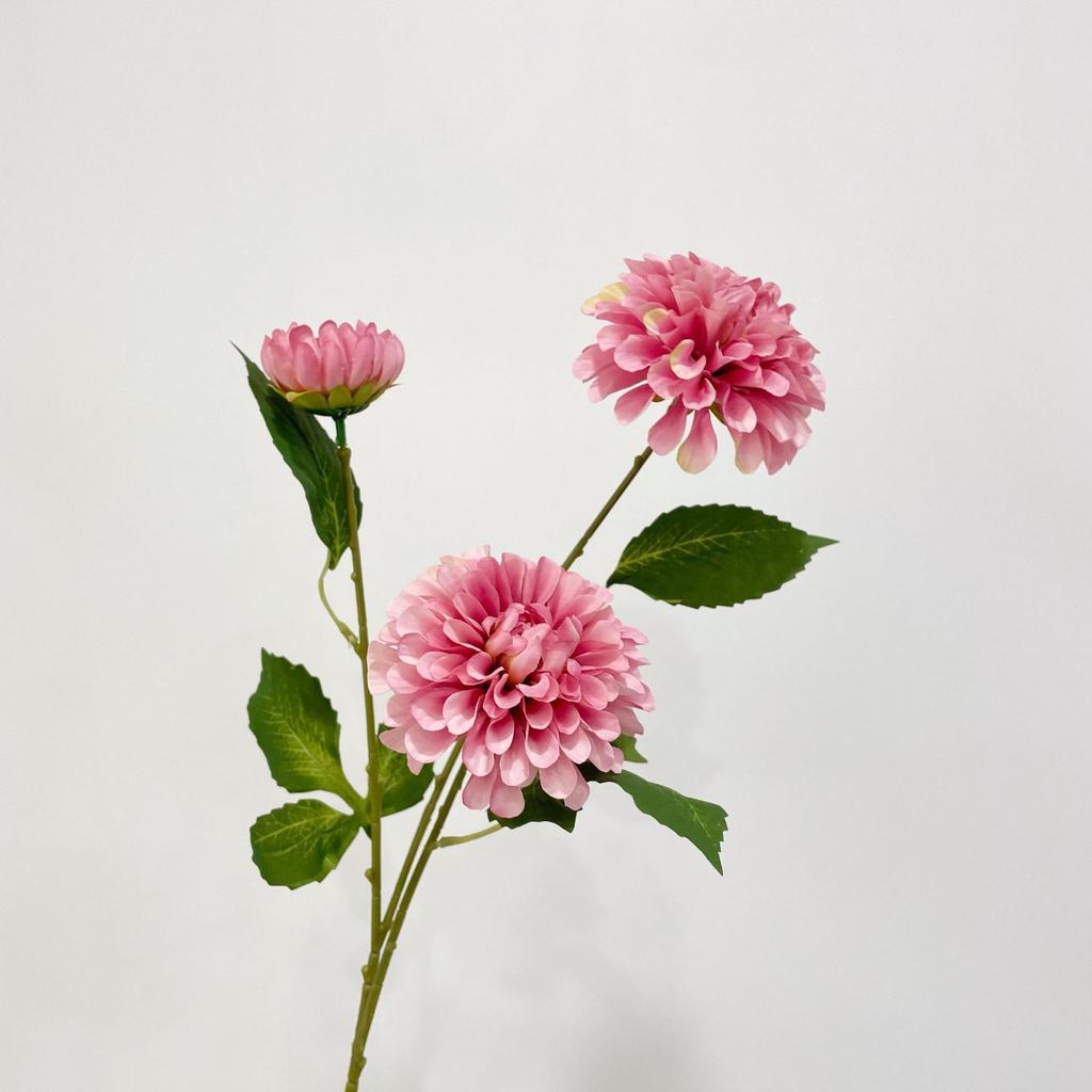 Large Head Chrysanthemum Silk Flower Lifelike Artificial Dahlia Flower For Home Wedding Decor Birthday Party Bedroom Decoration