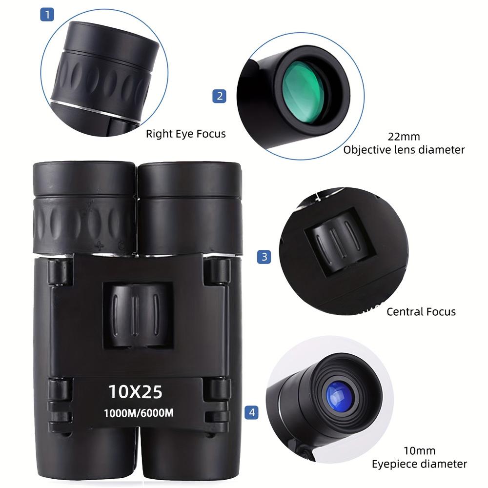 10X25 Small Binoculars with Clear Vision, Pocket Binoculars Compact for Adults Theater Concert Opera Travel Bird Watching