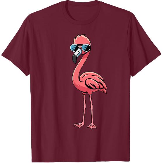 Cool Retro Flamingo in Sunglasses Funny Flamingo T-Shirt