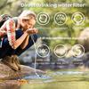 Personal Water Filter Straw Mini Water Purifier Universal Easy to Install Outdoor Camping Water Purifier Straw Kit Emergency Survival Gear
