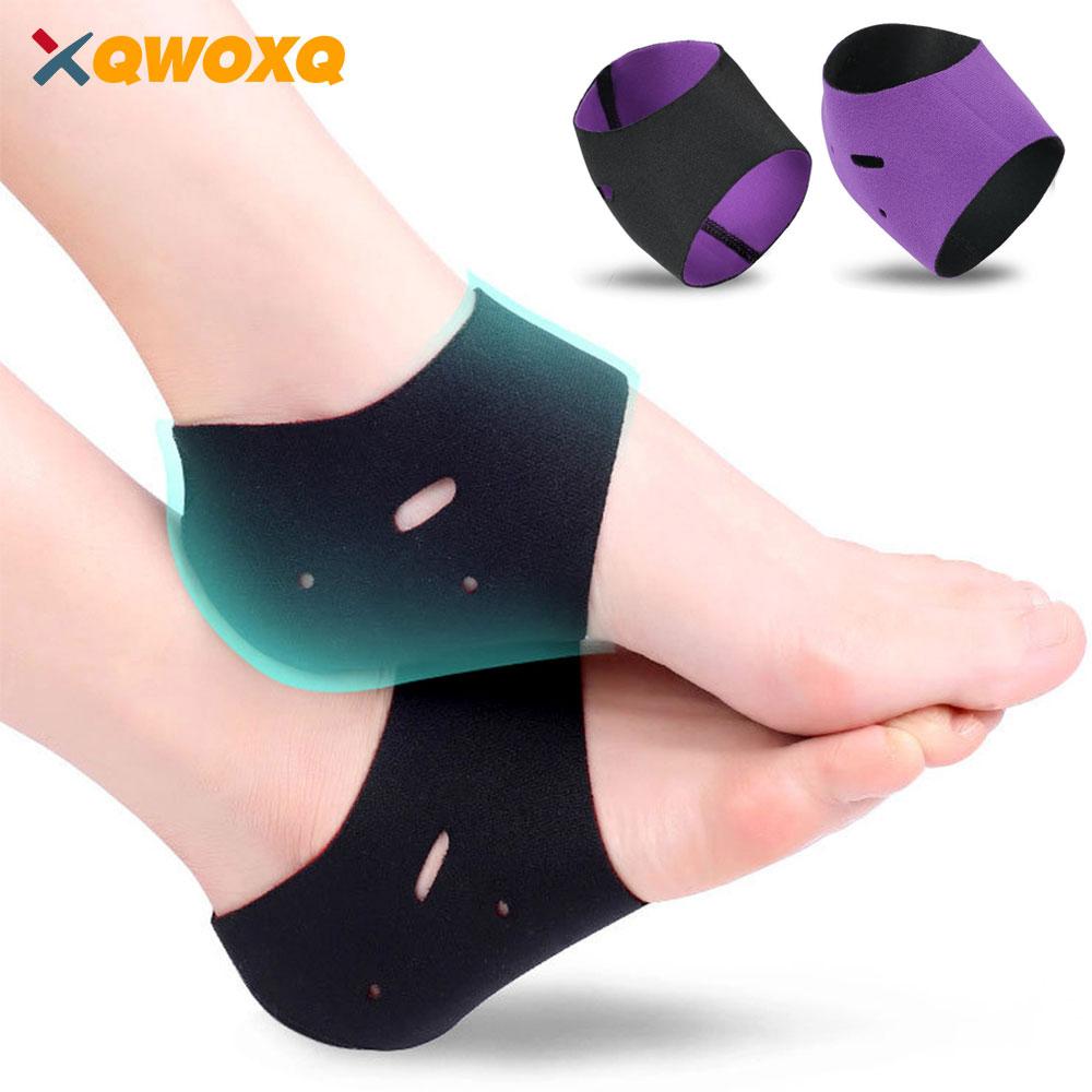Plantar Fasciitis Heel Socks Anti Crack Elastic Cloth For Achilles Tendonitis Calluses Pain Relief Heel Pads