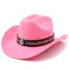 National style suede one-word cowboy top hat French vacation knight cowboy British hat elegant travel outdoor hat