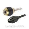 Drill Chuck Adapter 1/4 Inch Hex Shank Keyless Drill Chuck Quick Change Adapter Converter Drill