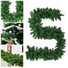 6/9ft Artificial Norfolk Pine Garland Real Touch Christmas Faux Green/Snow Frosted Cedar Pine Garland for Fireplace Table Mantle Wall Indoor