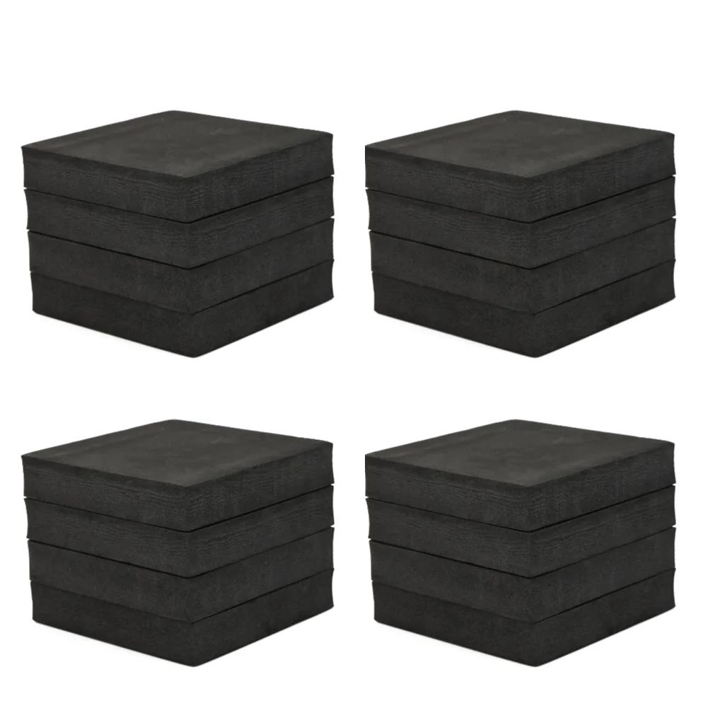 4-24pcs Washing Machine Anti Vibration Pad Shock Proof Square Non Slip Foot Refrigerator Floor Furniture Protectors Mat 10*10cm