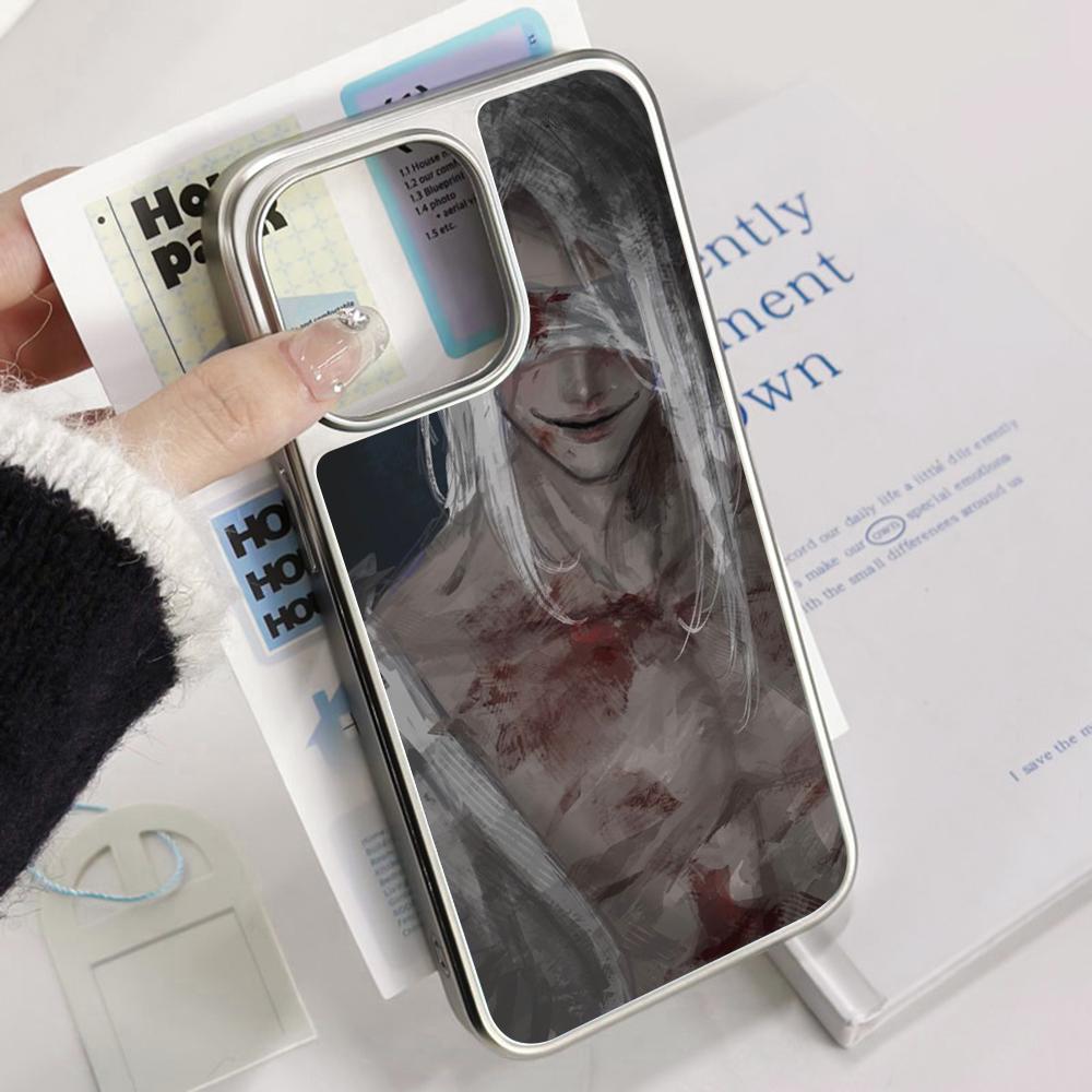 Mr Sil-vair Super Cool Man Design Phone Case for iPhone 16 15 14 13 12 11 Pro Max Sheepskin Silver-edged Protective Case