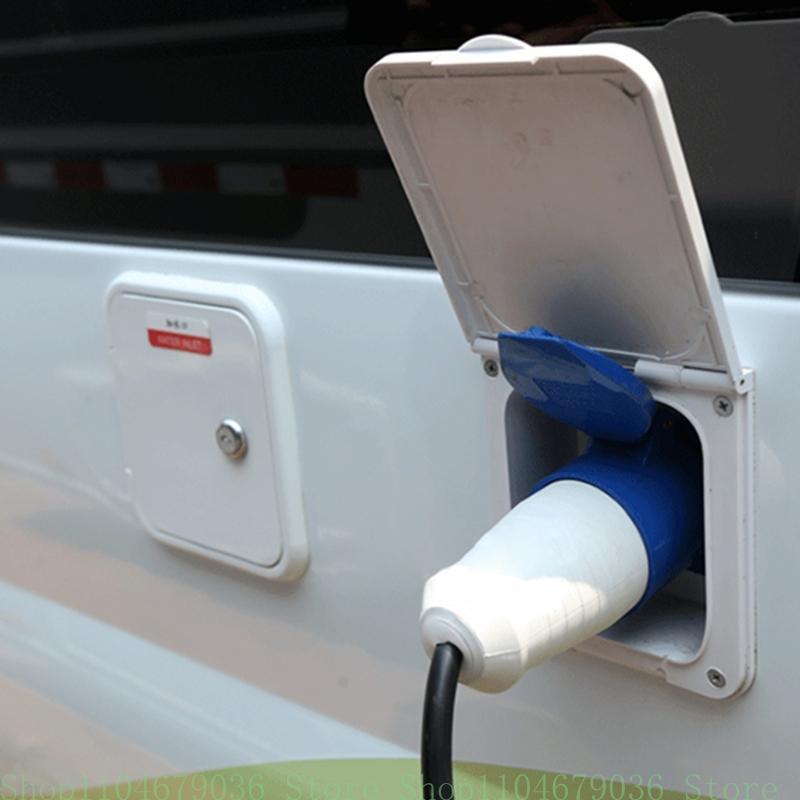 16A External Flush Hook Up Power Outlet Motorhome Trailer Flush Inlet Socket Automotive Accessories