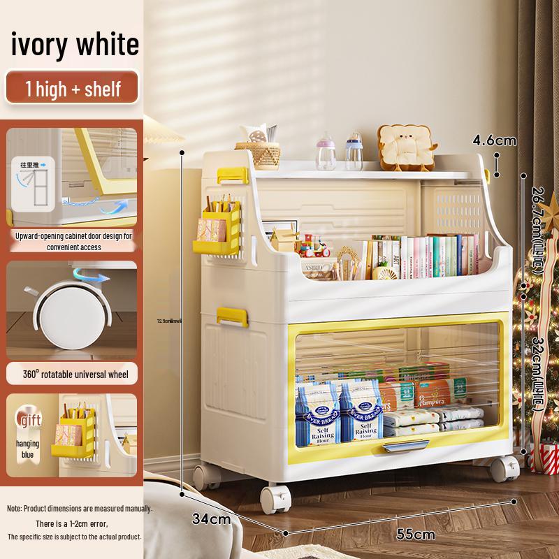 Folding Storage Cabinet for Kids - Wardrobe, Clothes Organizer, Toy & Snack Shelf