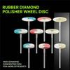 Rubber Diamond Polisher Wheel Disc Set High Diamond Concentration For Nail Art Jewelry Metal Polish