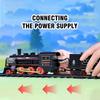 Simulated Railway Trains Retro Steam Train Model Children Toys Electric Rail Train Track Boy Toy Kids New Years Christmas Gifts