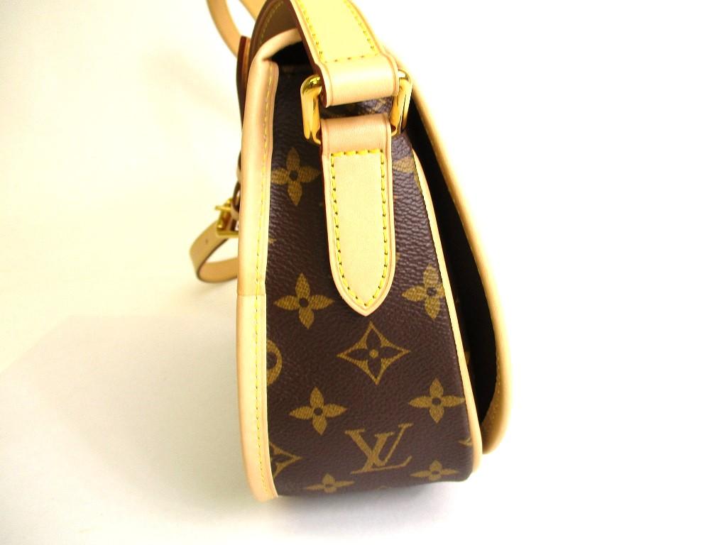 Authentic LOUIS VUITTON Monogram Brown Leather Crossbody Bag Menil Montan PM #9721  Open Box