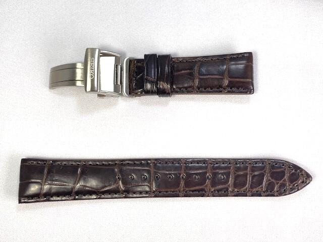 L0E5028J9 SEIKO Presage 20mm Leather Strap with Crocodile for and Shipped Via Nekoposu Small Parcel Buckle, Brown, SARX041/ 6R15-03N0 Others