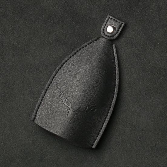 2Pcs Key Holder Pull-Out Key Case Protective Keychain Pendant Faux Leather Hidden Key Chain