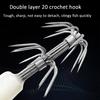 8CM/5.3G Shrimp Bait with Squid Jig Hook Swivel Luminous Realistic Bionic Artificial Lure Saltwater Freshwater Bass Walleye Trout Fishing Accessories